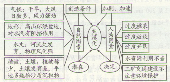 高考地理:荒漠化成因考点分析图片